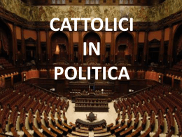 I cattolici in politica