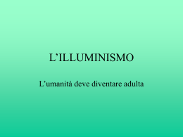 L`ILLUMINISMO - ITC P.Boselli