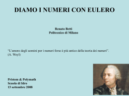 Betti - Diamo i numeri con Eulero