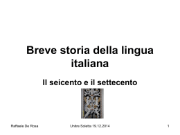 Breve storia della lingua italiana IV