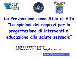 Diapositiva 1 - Provincia di Ancona