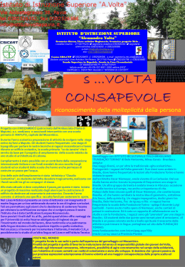 Progetto intercultura - Istituto d`Istruzione Superiore A.Volta