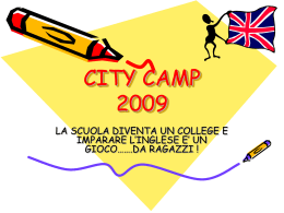 CITY CAMP 2009 - istituto comprensivo
