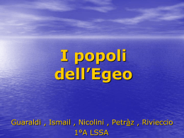 I popoli dell`Egeo