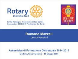 Romano Mazzali - Rotary distretto 2072