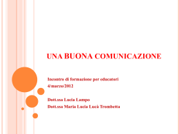 UNA BUONA COMUNICAZIONE - ACI – Azione Cattolica Italiana di