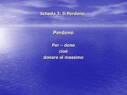 Scheda 3: Il Perdono - San Pier Giuliano Eymard