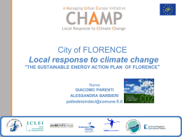 THE SUSTAINABLE ENERGY ACTION PLAN OF FLORENCE