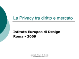 privacy - Arturo Di Corinto