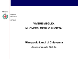 Diapositiva 1 - Comune di Milano