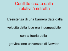 relativita generale - Collegio San Giuseppe De Merode