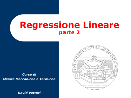 RegressioneLineare-2014-B - Gruppo di Misure Meccaniche e