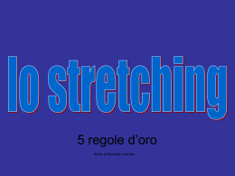 stretching - Scuola Secondaria di I grado "A. Balzico"