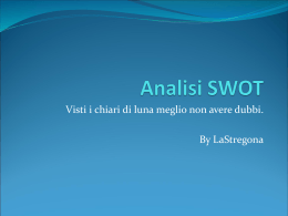 Analisi SWOT - LaStregona.net