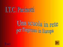 Presentazione di PowerPoint - ITC Antonio Pacinotti