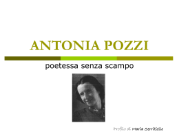 ANTONIA POZZA - Home Page di Maria Serritiello