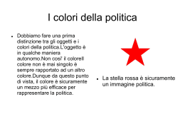 Oggetti e colori politici