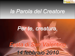 La creatura San Valentino (file ppt)