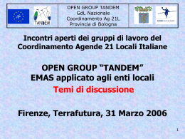 Temi Comitato - Coordinamento Agende 21 Locali Italiane