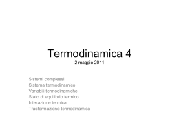 Termodinamica 4 - Universita` di Udine