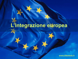 L`Integrazione europea