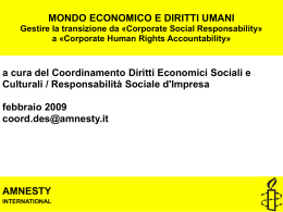 Presentazione di PowerPoint - Amnesty International in Sicilia