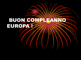 Buon compleanno Europa - icaviglianofrazioni.gov.it