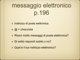 messaggio elettronico p.196