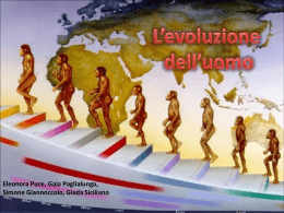 l`evoluzione dell`uomo