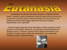 Eutanasia - DIOCESI di Padova