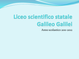 PPT - Liceo Galileo Galilei
