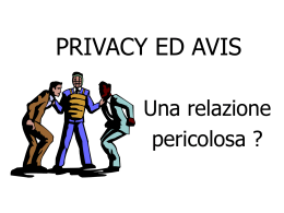 PRIVACY ED AVIS