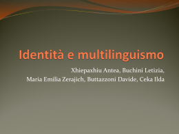 Identità e multilinguismo - Liceo Caterina Percoto di Udine