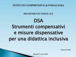 DSA: strumenti compensativi e misure dispensative