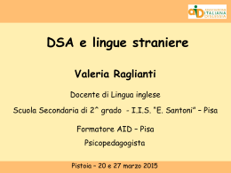 SLIDES dott.ssa Raglianti - Istituto Comprensivo Statale "Leonardo