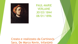 PAUL-MARIE VERLAINE 30/03/1844 08/01/1896