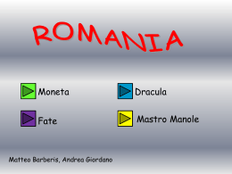 ROMANIA - ricerca - di Barberis Matteo e Giordano Andrea
