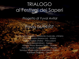 TRIALOGO al Festival dei Saperi Pavia 06/09/07 Yuval Avital