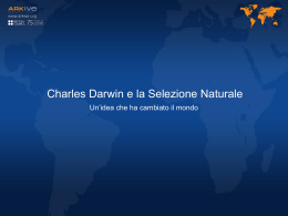 Scarica la presentazione Charles Darwin and the natural selection