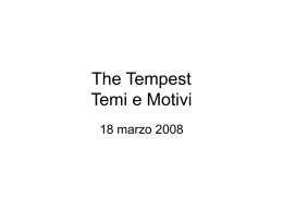 05 The Tempest * Temi e motivi