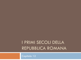 I primi secoli della repubblica romana