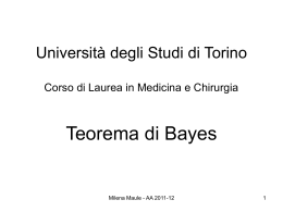 Università degli Studi di Torino Corso di Laurea in Medicina e