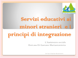 I servizi educativi ai minori e i principi di integrazione