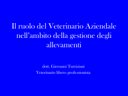 Presentazione Dr. Giovanni Turriziani