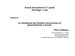 Lezione del 22/01/08 Prof. Cattaneo Progetto I Care
