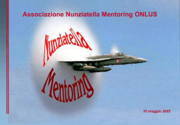 Associazione Nunziatella Mentoring ONLUS 10 maggio 2005
