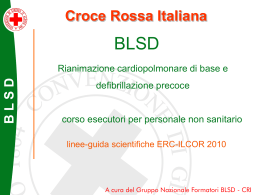 BLSD - Croce Rossa Italiana