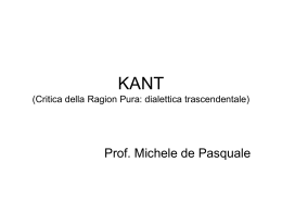 Kant, dialettica trascendentale