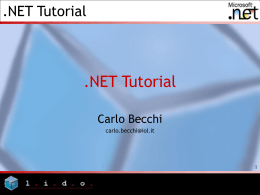 .NET Tutorial