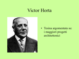 Victor Horta - “Andrea e Pietro Delai” a Bolzano